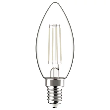 Avide LED White Filament Candle 4.5W E14 WW 2700K - 4er