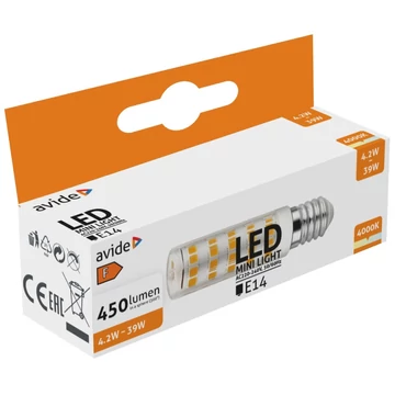 Avide LED 4.2W JD E14 NW 4000K fekvő