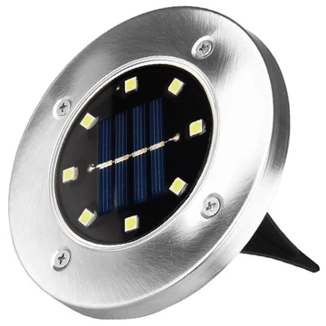 Entac Kerti Szolár Lámpa 100mm Műanyag 8 LED taposólámpa 4db/doboz