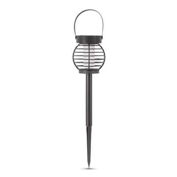 Entac Multifunkcionális Kerti Szolár Lámpa Láng Effekttel, átmérő 10cm, 12db WW SMD LED, 12db/kínáló