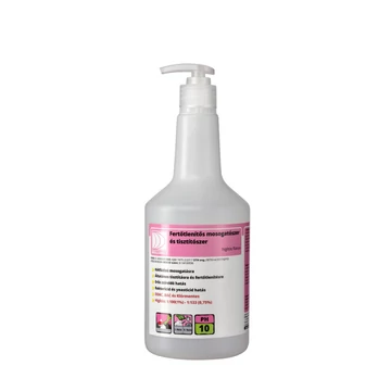Fertőtlenítős mosogató- és tisztítószer adagoló flakon pumpával 750ml (üres)