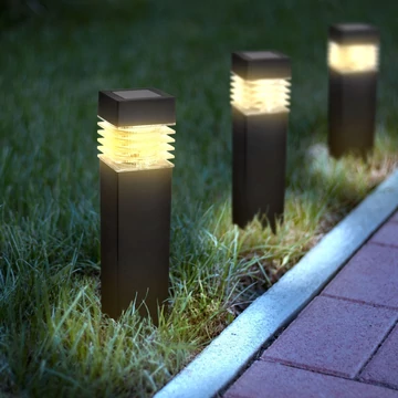 Napelemes LED kerti lámpa, hideg fehér fény, IP44 időjárásálló