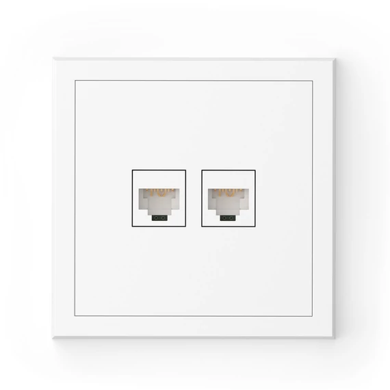Commel  csatlakozóaljzat RJ45, CAT6 süllyesztett fehér  