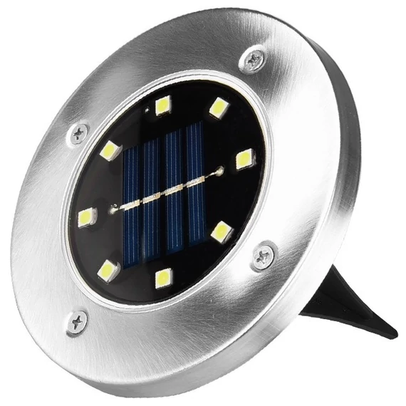 Entac Kerti Szolár Lámpa 100mm Műanyag 8 LED taposólámpa 4db/doboz