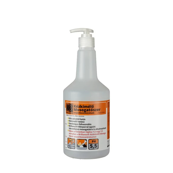 Kézkímélő mosogatószer szuperkoncentrátum adagoló flakon pumpával 750ml (üres)