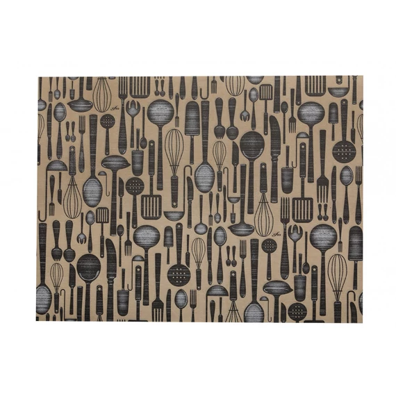 Infibra tányéralátét Brunch Villásreggeli mintás 30x40cm 250 darab/csomag