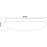Kép 3/3 - Avide LED Mennyezeti Lámpa Cordelia 24W 380*110mm CW 6400K