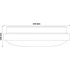 Kép 3/3 - Avide LED Mennyezeti Lámpa Pandora (Alu) 18W 330*100mm CW 6400K