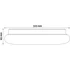 Kép 3/3 - Avide LED Mennyezeti Lámpa Larissa 18W 325*65mm CW 6400K