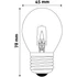 Kép 3/3 - Avide Halogén Classic Mini 18W E27 2000h