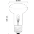 Kép 3/3 - Avide Halogén R63 42W E27 2000h