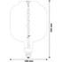 Kép 3/3 - Avide LED Jumbo Filament Ross 180x295mm Amber 8W E27 2400K Fényerőszabályzós