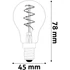 Kép 3/3 - Avide LED Soft Filament Mini Globe 3W E14 EW 2700K