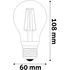 Kép 3/3 - Avide LED Filament Globe 9W Fényerőszabályzós E27 NW 4000K
