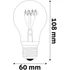Kép 3/3 - Avide LED Soft Filament Globe 4.5W E27 120° EW 2700K