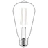Kép 1/3 - Avide LED White Filament ST64 8.5W E27 WW 2700K