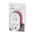 Kép 2/4 - Virone hálózati elosztó adapter, telefontöltő schuko + USB A+C, USB C + lightning kábel