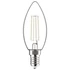 Kép 1/2 - Avide LED White Filament Candle 4.5W E14 WW 2700K - 4er
