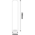 Kép 2/2 - Avide GU10 Lámpatest Kerek Fehér 290mm