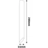 Kép 2/2 - Avide GU10 Lámpatest Kerek Fekete 290mm