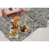 Kép 2/3 - Infibra evőeszköztartó Gourmet mintás 2 rétegű 38x38 fehér szalvétával 125 darab/csomag