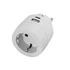 Kép 1/3 - Commel hálózati elosztó adapter,telefontöltő  USB A+C, dugalj