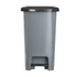 Kép 2/4 - Pedálos szemetes kuka SLIM, műanyag, ECO antracit, 25L