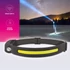 Kép 2/3 - Commel LED (COB) fejlámpa, mozgásérzékelő, beépített akkuval, gumis,  4 W 