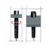 Kép 2/4 - Commel asztalhoz rögzíthető elosztó,  3 db aljzat, USB A+C fekete 16A 3680W