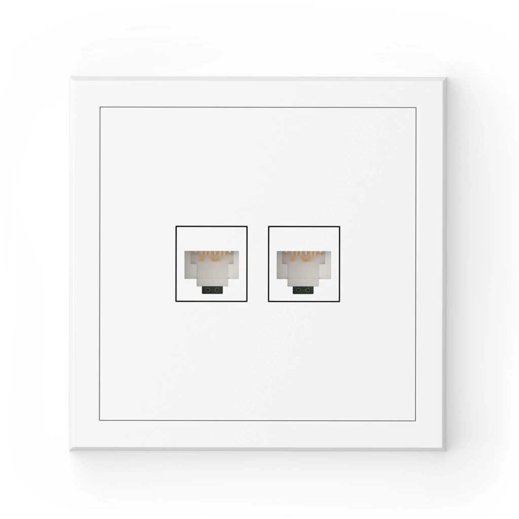 Commel  csatlakozóaljzat RJ45, CAT6 süllyesztett fehér