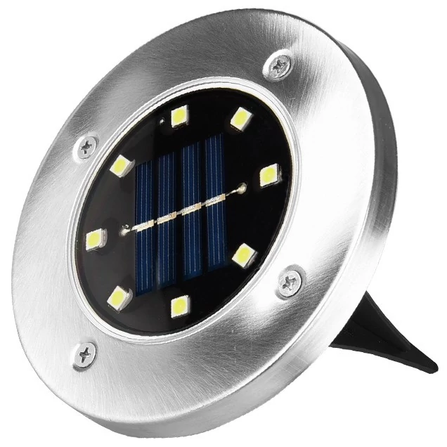 Entac Kerti Szolár Lámpa 100mm Műanyag 8 LED taposólámpa 4db/doboz